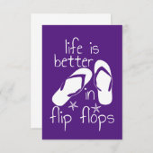 人生はビーチサンダル サンキューカード (正面/裏面)