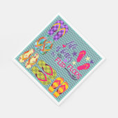 人生はビーチサンダル スタンダードランチョンナプキン (角)