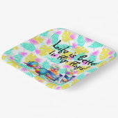 人生はビーチサンダル ペーパープレート (傾斜あり)