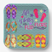 人生はビーチサンダル ペーパープレート (正面)