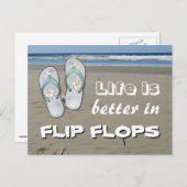 人生はビーチサンダル ポストカード (正面/裏面)