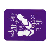 人生はビーチサンダル マグネット (横)