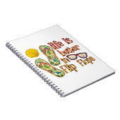 人生はビーチサンダル |夏の雰囲気 ノートブック (右側)