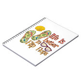 人生はビーチサンダル |夏の雰囲気 ノートブック (左側)