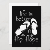 人生はビーチサンダル 招待状 (正面/裏面)