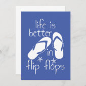 人生はビーチサンダル 招待状 (正面/裏面)