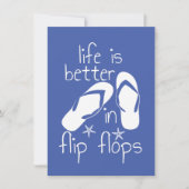 人生はビーチサンダル 招待状 (正面)