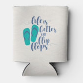 人生はビーチサンダル 缶クーラー (正面)