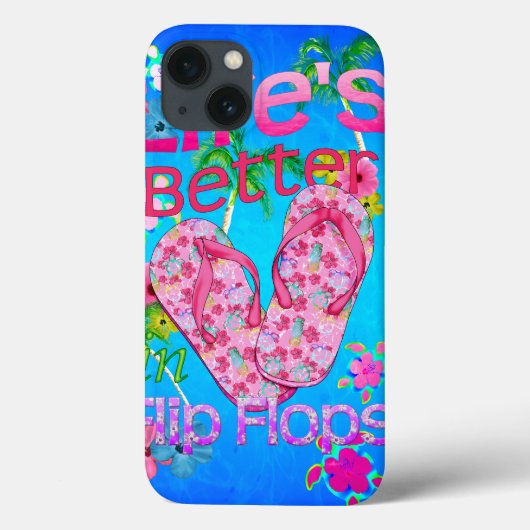 人生はビーチサンダル Case-Mate iPhoneケース (裏面)