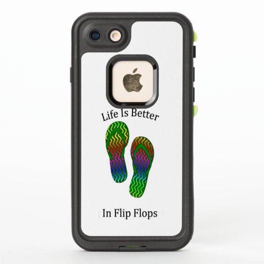 人生はビーチサンダル LifeProof iPhoneケース (裏面)