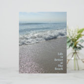 人生はビーチスクラップブックの紙シートで良い (スタンド正面)