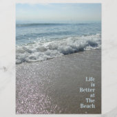 人生はビーチスクラップブックの紙シートで良い (正面)