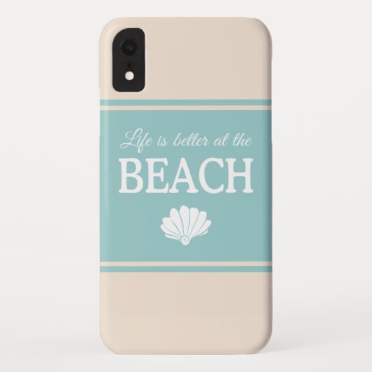 人生はビーチターコイズ砂で良い Case-Mate iPhoneケース (裏面)