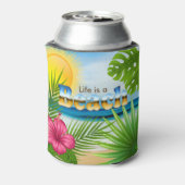 人生はビーチデザイン 缶クーラー (缶裏面)