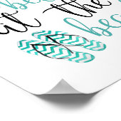 人生はビーチビーチサンダルのポスターで良い ポスター (角)