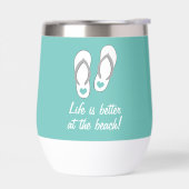 人生はビーチ可愛いハートビーチサンダル (左面)