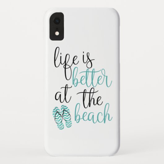 人生はビーチ引用文 Case-Mate iPhoneケース (裏面)