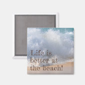 人生はビーチ波で マグネット (正面/裏面)