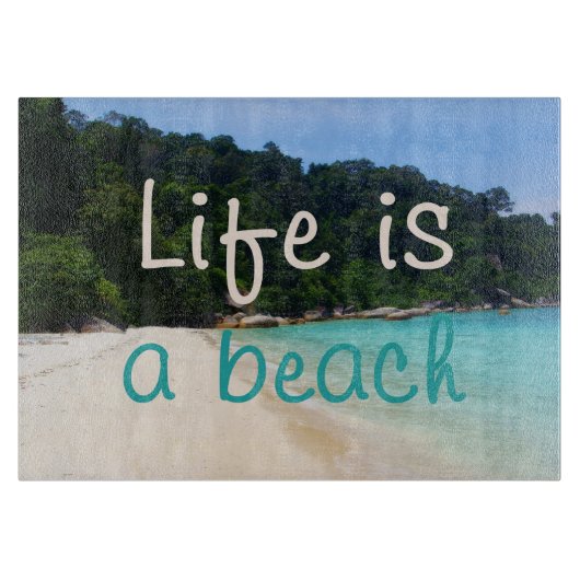 人生はビーチ カッティングボード (正面)
