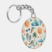 人生はビーチ キーホルダー (正面左)