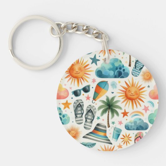 人生はビーチ キーホルダー (正面)