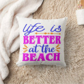 人生はビーチ クッション (ブランケット)