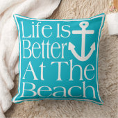 人生はビーチ クッション (ブランケット)