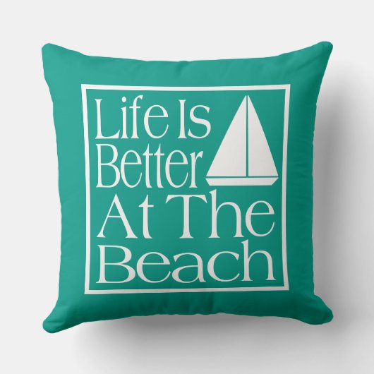 人生はビーチ クッション (裏面)