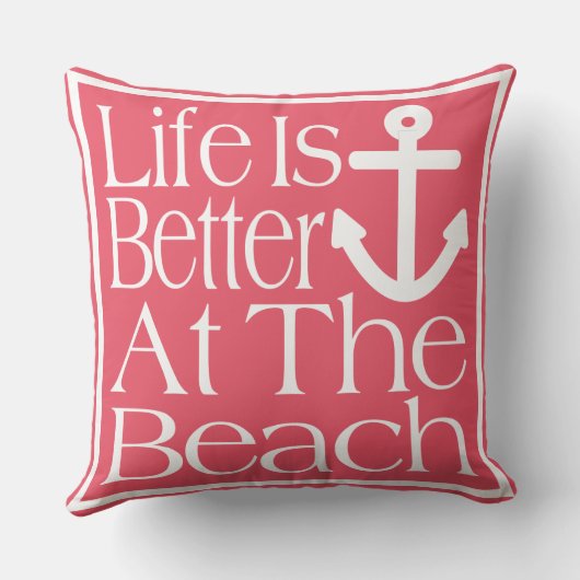 人生はビーチ クッション (裏面)