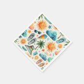 人生はビーチ スタンダードカクテルナプキン (角)