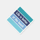 人生はビーチ スタンダードカクテルナプキン (角)