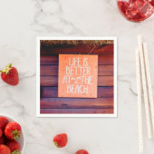 人生はビーチ スタンダードカクテルナプキン (インサイチュ)