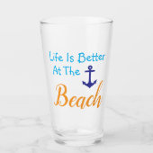 人生はビーチ タンブラーグラス (正面)
