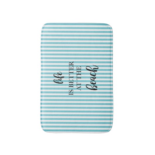 人生はビーチ バスマット (正面縦)