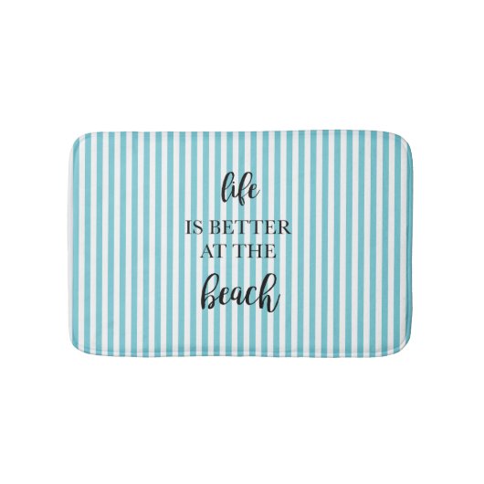 人生はビーチ バスマット (正面)