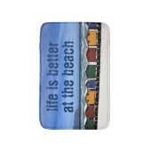 人生はビーチ バスマット (正面縦)