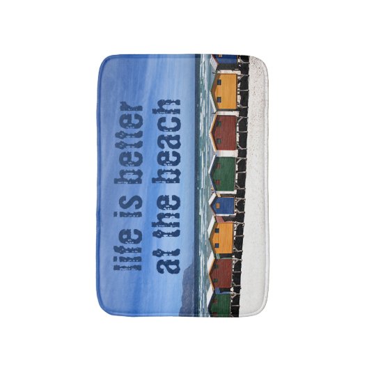 人生はビーチ バスマット (正面縦)