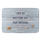 人生はビーチ バスマット (正面)