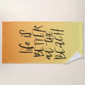 人生はビーチ ビーチタオル (正面)