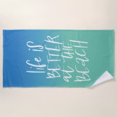 人生はビーチ ビーチタオル (正面)