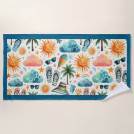 人生はビーチ ビーチタオル