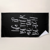 人生はビーチ ビーチタオル (正面)