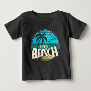 人生はビーチ ベビーTシャツ