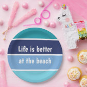 人生はビーチ ペーパープレート (パーティー)