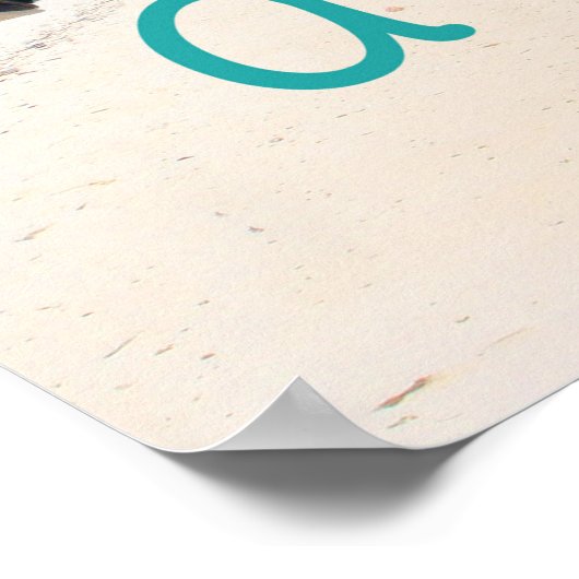 人生はビーチ ポスター (角)