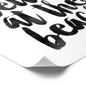 人生はビーチ ポスター (角)