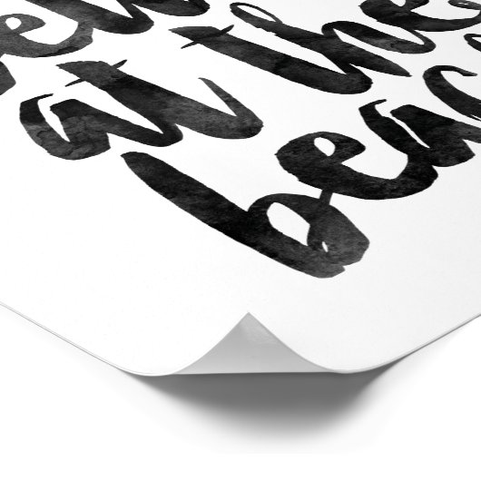 人生はビーチ ポスター (角)