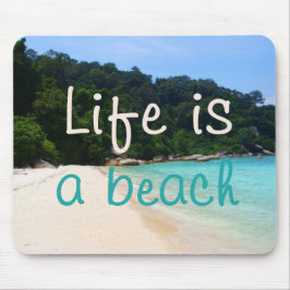 人生はビーチ マウスパッド