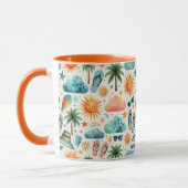 人生はビーチ マグカップ (左)