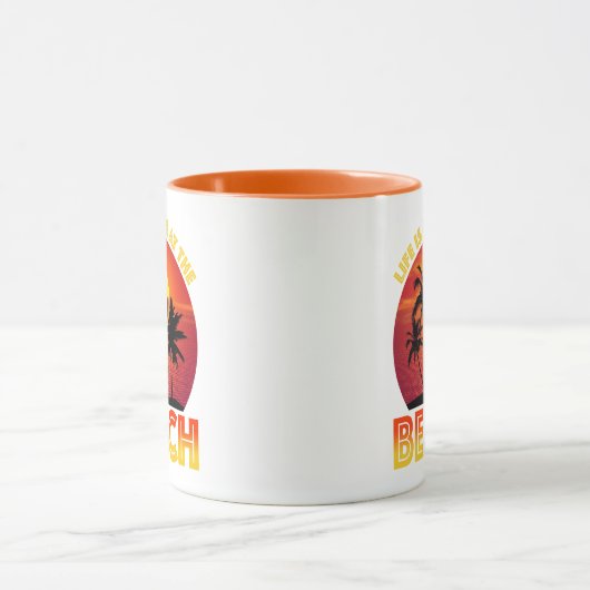 人生はビーチ マグカップ (中央)